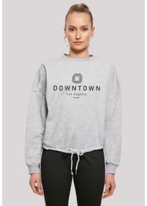 F4NT4STIC Damen Sweatshirt "Downtown LA", grau, casual, Gr. L, Obermaterial: 65% Baumwolle, 35% Polyester, Sweatshirts, Print