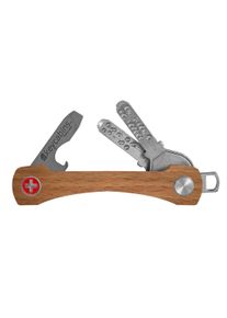 keycabins Kinder Schlüssel-Anhänger "Wood S2", braun, Basic, Holz, Schlüsselanhänger, SWISS made