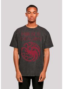 F4NT4STIC Herren T-Shirt "House Of The Dragon Targaryen Crest Logo", schwarz, casual, Gr. XS, Obermaterial: 100% Baumwolle, Shirts, Premium Qualität