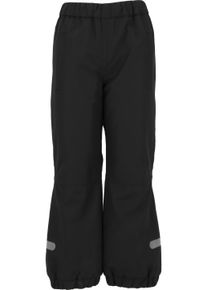 ZIGZAG Kinder Regenhose "Easy", schwarz, casual, Gr. 116, unifarben, 100% Polyester, Hosen, in wasserdichter und wattierter Anfertigung