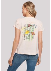 F4NT4STIC Damen T-Shirt "Blóm Blumenstrauss", pink, casual, Gr. XL, Obermaterial: 100% Baumwolle, Shirts, Print
