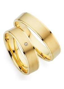 Phoenix PHÖNIX Trauring "Schmuck Geschenk Gold 333 Trauring Ehering LIEBE versch. Varianten", 60, 0,01 ct SI = kleine Einschlüsse mit Brillant, Gelbgold 333,