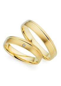 Phoenix PHÖNIX Trauring "Schmuck Geschenk Gold 333 Trauring Ehering LIEBE versch. Varianten", 70, ohne Brillant, Gelbgold 333, 4,0mm, gold, Gelbgold 333,