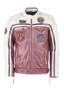 Top Gun Herren Lederjacke "TGJ1005", rot, Gr. M, Obermaterial: 100% Leder, Lamm / Innenfutter: 100% Baumwolle / Ärmelfutter: 100% Polyester /