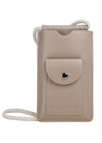 Bugatti Damen Umhängetasche "ALMATA", beige, Kunstfaser, unifarben, leicht glänzend, Taschen
