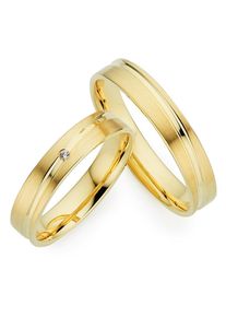 Phoenix PHÖNIX Trauring "Schmuck Geschenk Gold 333 Trauring Ehering LIEBE versch. Varianten", 52, 0,01 ct SI = kleine Einschlüsse mit Brillant, Gelbgold 333,