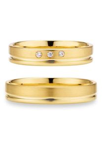 Phoenix PHÖNIX Trauring "Schmuck Geschenk Gold 333 Trauring Ehering LIEBE versch. Varianten", 65, 0,03 ct SI = kleine Einschlüsse mit Brillanten, Gelbgold