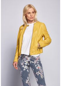 Maze Damen Lederjacke "Grenada", gelb, Gr. XL, Obermaterial: 100% Lammleder / Futter: 100% Polyester, Jacken