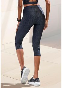 active by Lascana LASCANA ACTIVE Caprileggings schwarz Gr. XS (32/34) für Damen. Mit Allover-Druck. Figurbetont