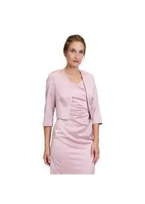 Bolerojacke Vera Mont "Vera Mont Bolero-Jacke mit Kellerfalten" Gr. 34, rosa (foggy rose) Damen Jacken