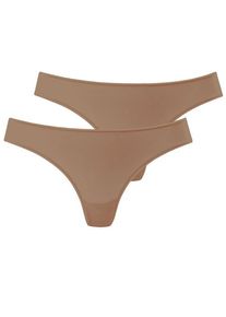 Lascana String caramel Gr. 32/34 für Damen. Körpernah. Nachhaltig.