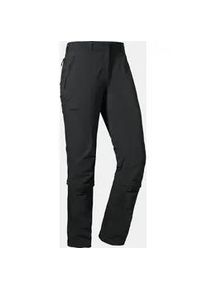 Schöffel Zip-away-Hose SCHÖFFEL "Pants Engadin1 Zip Off" Gr. 36, Normalgrößen, grau (graphit) Damen Hosen