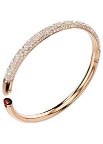 Armreif Swarovski "Meteora, Schnee-Pavé, 5684241, 5688611, 5688612" Armbänder Gr. M, Metall, rosegold (roségoldfarben-kristallweiß + kristallweiß) Damen mit Swarovski Kristall