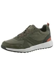 Sneaker Geox "U MOLVENO A" Gr. 43, grün (khaki) Herren Schuhe Freizeitschuh, Halbschuh, Schnürschuh mit Plateausohle