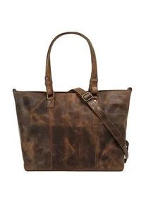 Shopper BAGAN Gr. B/H/T: 30cm x 24cm x 7cm onesize, braun Damen Taschen echt Leder