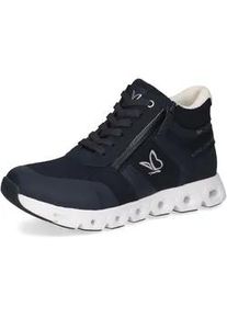 Plateausneaker Caprice Gr. 39, blau (dunkelblau kombiniert) Damen Schuhe Freizeitschuh, Halbschuh, Schnürschuh, Komfortschuh bequeme Weite