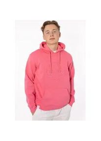 Hoodie Zwillingsherz ""Heimat 2014" Herren" Gr. S, pink (neon pink) Herren Sweatshirts mit Fronttaschen und Kordel