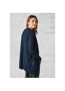 Cardigan Cecil Gr. S (38), blau (deep petrol) Damen Strickjacken aus softem Materialmix