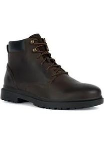 Schnürboots Geox "U ANDALO A" Gr. 43, braun (coffee) Herren Schuhe Worker Boots, Schnürstiefel mit Geox Spezial Membrane