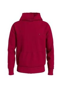 Hoodie Tommy Hilfiger "FLAG LOGO HOODY" Gr. XXXL, rot (royal berry) Herren Sweatshirts mit Kängurutasche vorne