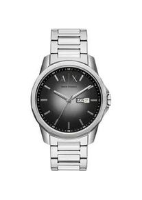 Giorgio Armani Quarzuhr ARMANI EXCHANGE Armbanduhren silberfarben Herren Armbanduhr, Herrenuhr, Datum mit Tag und Wochentag, Edelstahlarmband