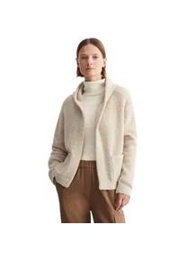 Marc O'Polo Cardigan MARC O'POLO "aus Schurwolle-Alpakawolle-Mix" Gr. L, beige Damen Strickjacken