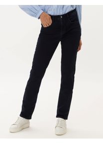 Brax Damen Five-Pocket-Hose Style CAROLA CLEAN DARK BLUE, denim dunkelblau, Gr. 44L