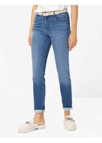 Brax Damen R&ouml;hrenjeans Style SHAKIRA USED STONE BLUE, denim blau, Gr. 34L