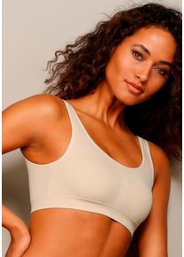 Lascana Bustier 'seamless' beige Gr. 32/34 für Damen. Ohne Bügel