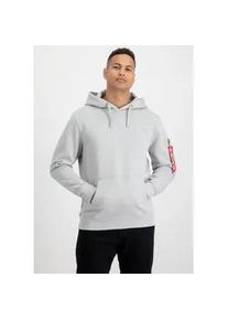 Kapuzensweatshirt Alpha Industries "BACK PRINT HOODY" Gr. XXL, grau (pastel grau) Herren Sweatshirts