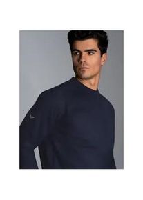 Sweatshirt TRIGEMA "TRIGEMA mit angerauter Innenseite" Gr. XXL, blau (navy) Herren Sweatshirts