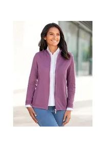 Strickjacke Casual Looks Gr. 48, lila (violett) Damen Strickjacken