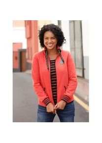 WITT Shirtjacke CASUAL LOOKS "Sweatjacke" Gr. 54, orange (terra) Damen Shirts