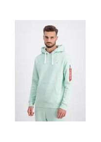 Hoodie Alpha Industries "Alpha Industries Men - Hoodies Unisex EMB Hoodie" Gr. XS, grün (mint) Herren Sweatshirts