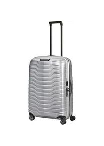 Hartschalen-Trolley Samsonite "PROXIS 69" Gr. B/H/T: 48cm x 69cm x 29cm 75 l, silberfarben (silber) Koffer Reisekoffer Aufgabegepäck TSA-Zahlenschloss Made in Europe