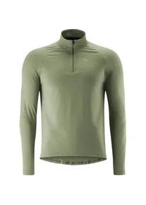 Radtrikot Gonso "Essential Jersey Longsleeve M" Gr. L, grün (schilfgrün) Herren Trikots Fahrradtrikot langarm, Midlayer Trikot