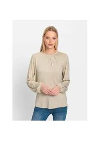 Langarmshirt Heine "Shirt" Gr. 34, beige (sand) Damen Shirts