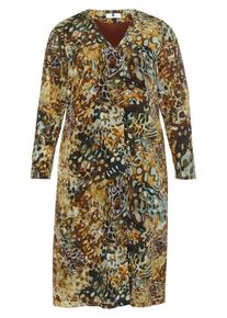 Emilia Lay - Kleid mit V-Ausschnitt, grün, Gr. 40 / M - Seide