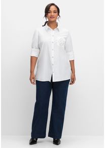 Große Größen Weite Jeans in Five-Pocket-Form Gr. 22 blau von sheego für Damen