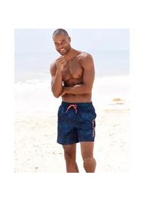 Badeshorts Chiemsee "Esra" Gr. XL (54/56), N-Gr, blau (marine, bedruckt) Herren Badehosen mit Dschungelprint