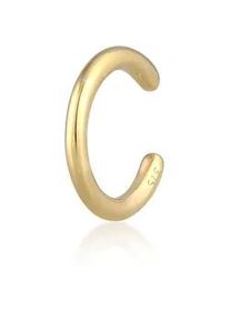 Single-Ohrhaken Elli PREMIUM "Earcuff Ohrklemme Basic Trend 375 Gelbgold" Ohrringe Gr. OneSize, ohne Stein, Gelbgold 375, goldfarben (gold) Damen