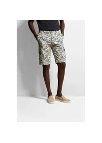 Bermudas Bugatti, Herren, Gr. 56, Normalgr&ouml;&szlig;en, blau (hellblau), 100% Baumwolle, normal, Hosen Bermudas, mit grafischem Allover-Print