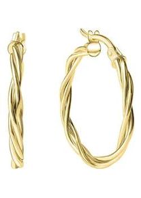 Paar Creolen Firetti "Schmuck Geschenk Gold 375 Ohrschmuck Creole" Ohrringe Gr. Gelbgold 375, goldfarben (gelbgoldfarben) Damen