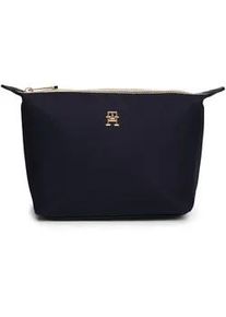 Kulturbeutel Tommy Hilfiger "Women POPPY WASHBAG CORP Washbag" Gr. B/H/T: 27cm x 17cm x 12cm, blau (space blue) Damen Taschen Kosmetiktasche, Kulturtasche, Waschtasche, Toilettentasche, Necessaire