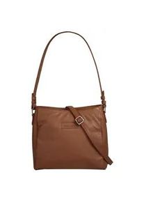 Shopper Bruno Banani Gr. B/H/T: 27cm x 25cm x 10cm onesize, braun Damen Taschen echt Leder