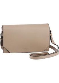 Umhängetasche Liebeskind Berlin "Crossbody S LORA SMALL PEBBLE" Gr. B/H/T: 23cm x 15cm x 6cm, grau (stone) Damen Taschen