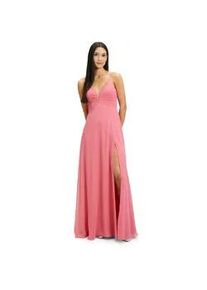 Chiffonkleid Vera Mont "Vera Mont mit V-Ausschnitt" Gr. 40, Normalgrößen, rosa (hot rosè) Damen Kleider Falten