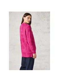 Cardigan Cecil Gr. L (42), pink (jewel pink) Damen Strickjacken offen, mit grafischem Muster