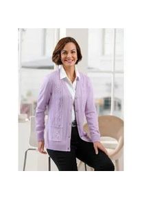 Classic Dog Cardigan CLASSIC Gr. 52, lila (flieder) Damen Strickjacken