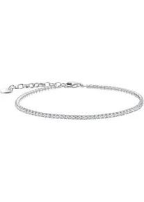 Armband Thomas Sabo "Schmuck Silber 925 Tennisarmband, A2168-051-14-L19V" Armbänder Gr. 19, Silber 925 (Sterlingsilber), silberfarben (silberfarben-kristallweiß + kristallweiß) Damen Armkette mit Zirkonia (synth.)